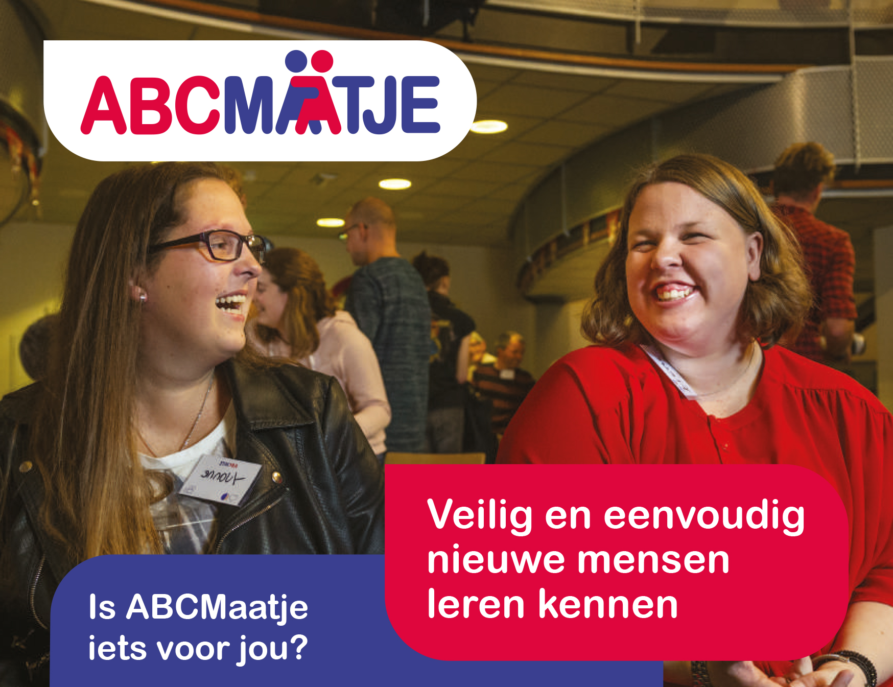 Met ABCMaatje kun je veilig en eenvoudig nieuwe mensen leren kennen in Den Haag.